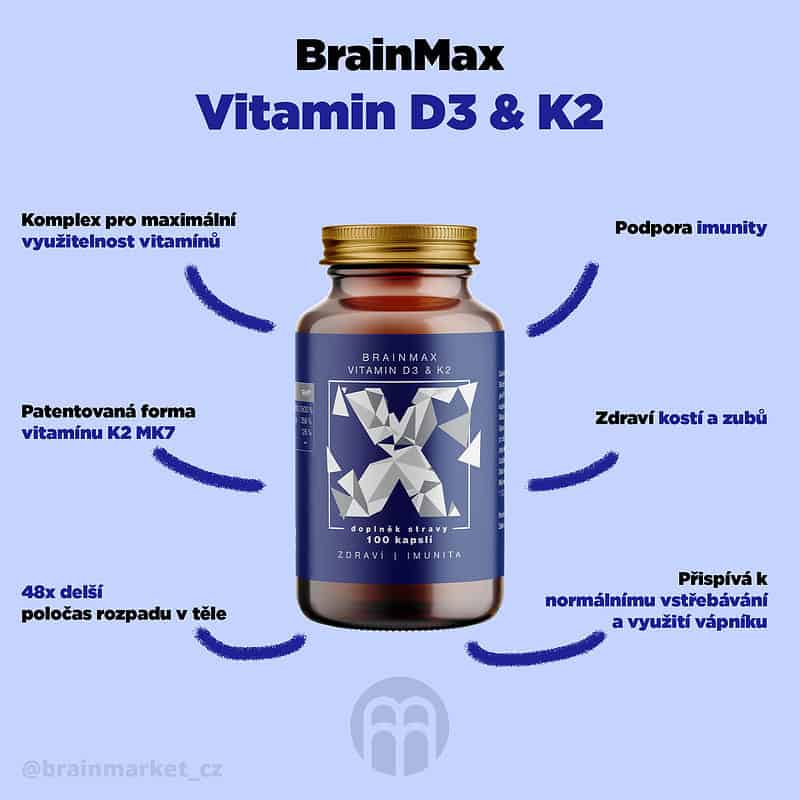 Jaké benefity má Vitamín D3 & K2